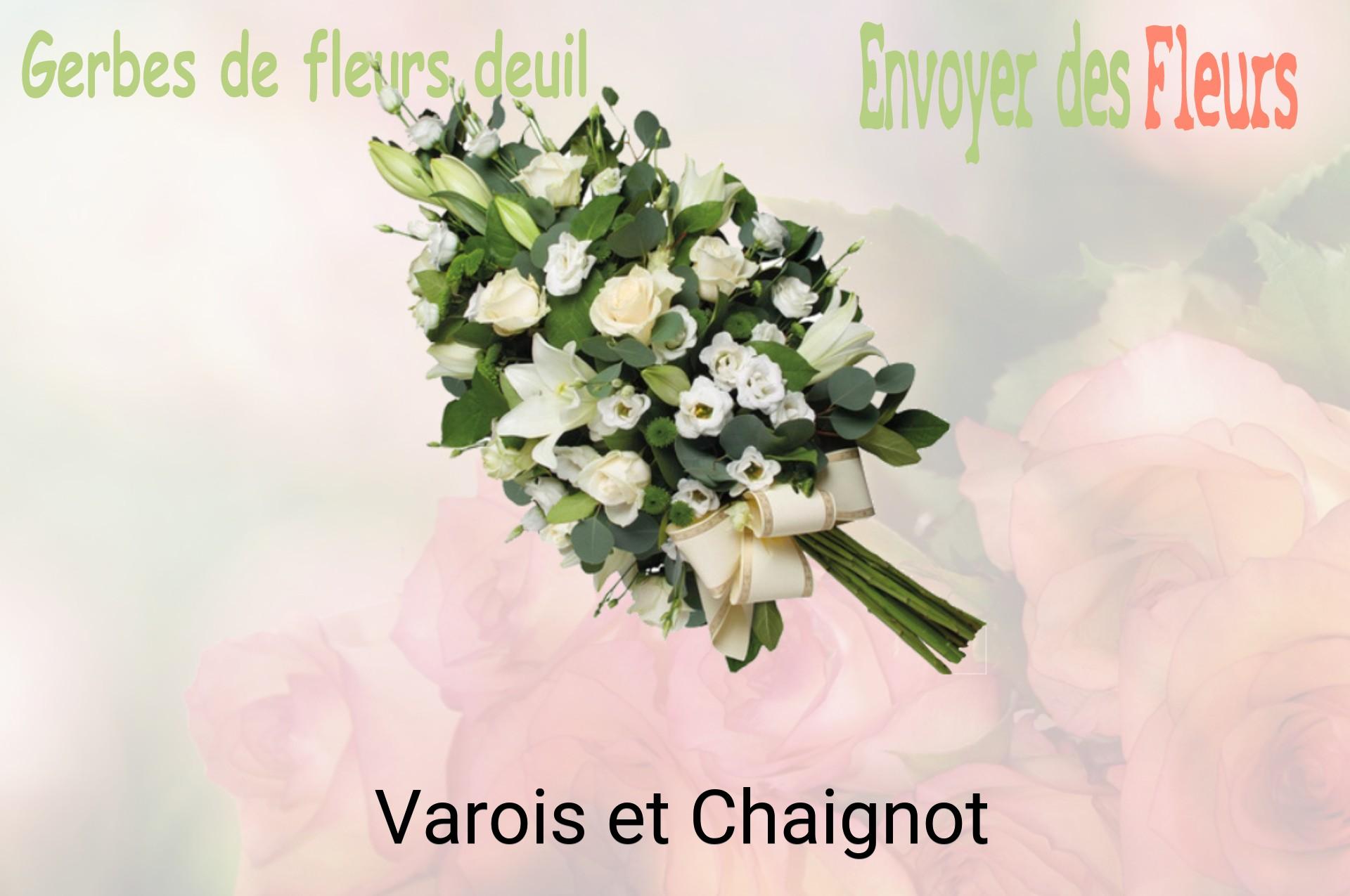Gerbe de fleurs de deuil livrée à Varois-et-Chaignot